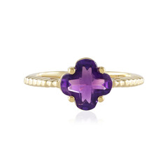 Anello in argento con Ametista Zambiana
