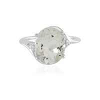 Anello in argento con Ametista Verde