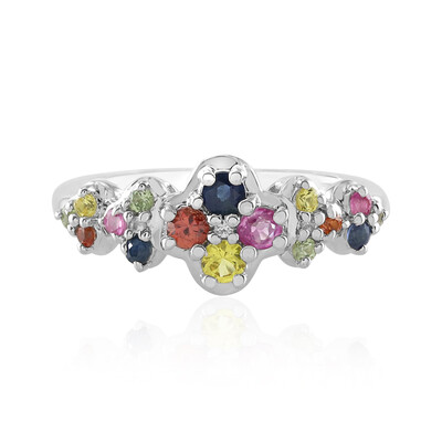 Anello in argento con Zaffiro Giallo