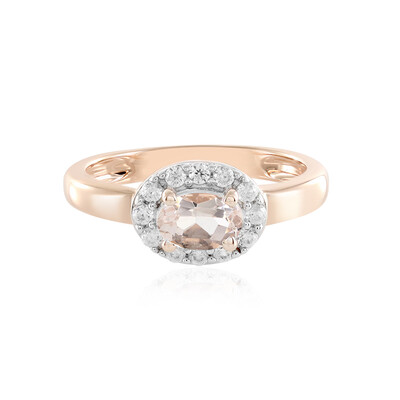Anello in argento con Morganite