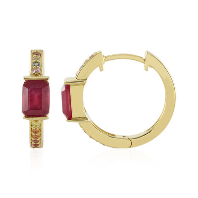 Orecchini in argento con Rubino Bemainty