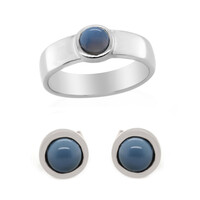 Parure in argento con Opale Blu