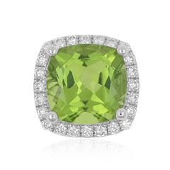Ciondolo in platino con Peridoto