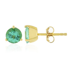 Orecchini in argento con Apatite Verde Neon