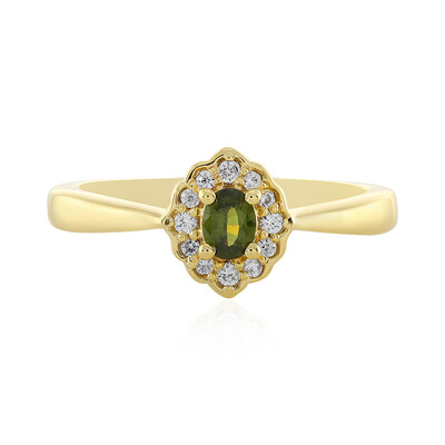 Anello in argento con Zircone Ceylon Verde