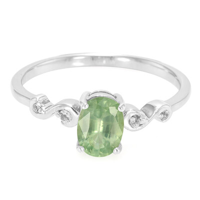 Anello in argento con Cianite Menta