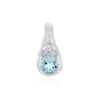 Ciondolo in argento con Topazio Blu Svizzero
