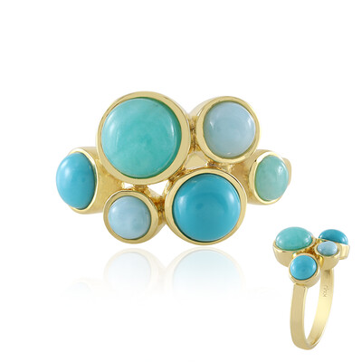 Anello in argento con Amazzonite (KM by Juwelo)
