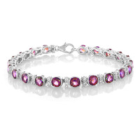 Bracciale in argento con Topazio Mistico Porpora
