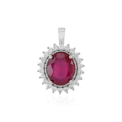 Ciondolo in argento con Rubino del Madagascar