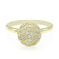 Anello placcato in oro con Zircone