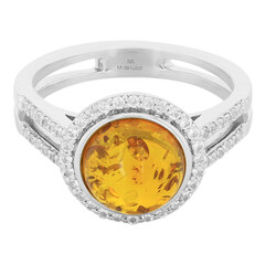 Anello in argento con Ambra