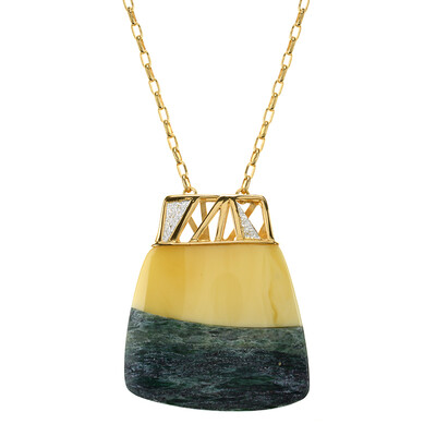 Collana in argento con Gemma (dagen)