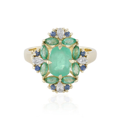 Anello in oro con Smeraldo Russo (Adela Gold)