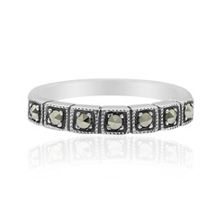 Anello in argento con Marcassite