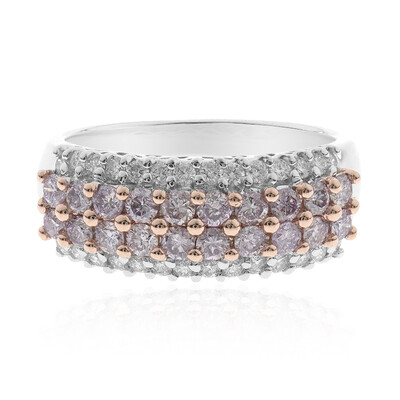 Anello in oro con Diamante Rosa SI (CIRARI)