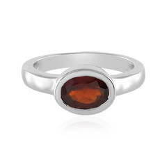 Anello in argento con Granato Essonite