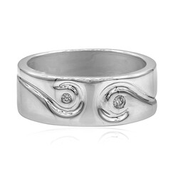 Anello in argento con Diamante I1 (G)