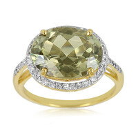 Anello placcato in oro con Zultanite