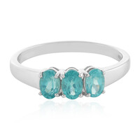 Anello in argento con Apatite Blu