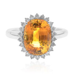 Anello in oro con Zaffiro Giallo