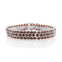 Bracciale in argento con Granato Mozambico