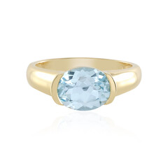 Anello in argento con Topazio Blu Cielo