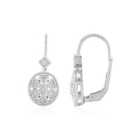 Orecchini in argento con Diamante I2 (J)