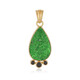 Ciondolo in argento con Uvarovite (Bali Barong)