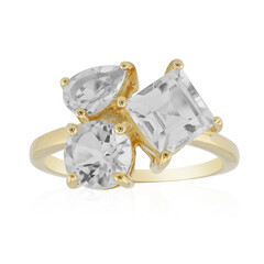 Anello in argento con Topazio Bianco