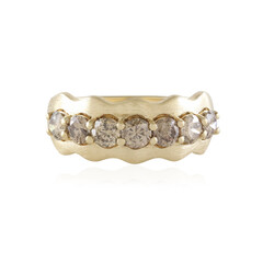Anello in oro con Diamante Champagne I2 (de Melo)