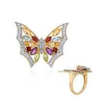 Anello in argento con Citrino