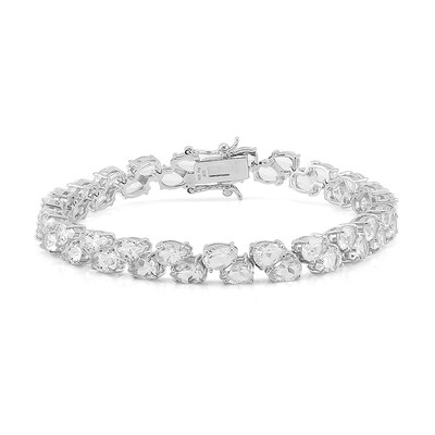 Bracciale in argento con Topazio Bianco