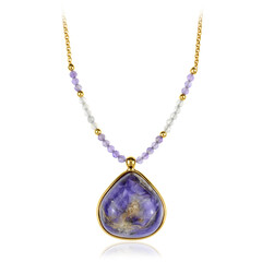 Collana in argento con Charoite