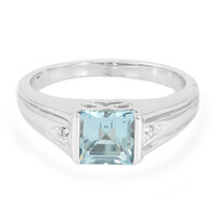 Anello in argento con Topazio Blu Cielo