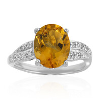 Anello in argento con Citrino