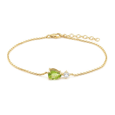 Bracciale in argento con Peridoto della Birmania