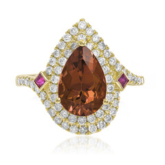 Anello in oro con Tormalina Neon del Congo (CIRARI)