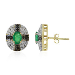 Orecchini in oro con Smeraldo Brasiliano (Adela Gold)
