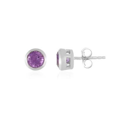 Orecchini in argento con Ametista Rose de France