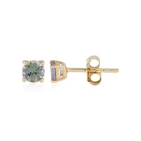Orecchini in oro con Tanzanite Verde