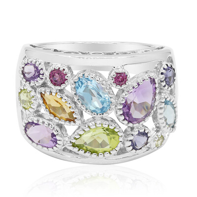 Anello in argento con Citrino