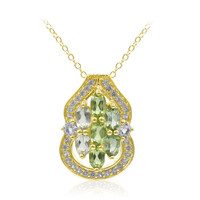 Collana in argento con Tormalina Verde
