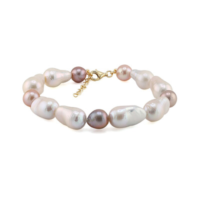 Bracciale in argento con Perla d'Acqua Dolce Bianca (TPC)
