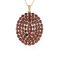 Collana in argento con Granato Mozambico