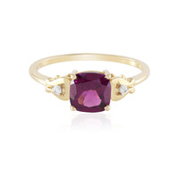Anello in oro con Granato Magenta