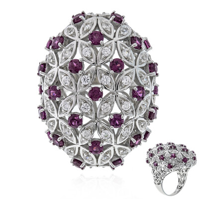 Anello in argento con Rodolite