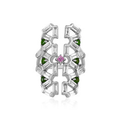 Anello in argento con Topazio Bianco