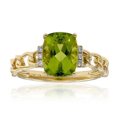 Anello in oro con Peridoto Dashihe  (CIRARI)