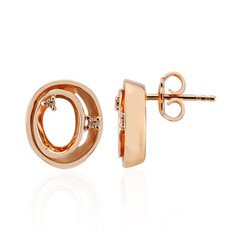 Orecchini in argento con Diamante Rose de France SI1 di Argyle